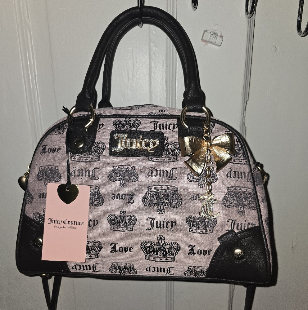 Juicy Couture Black Vintage Bowler Bag